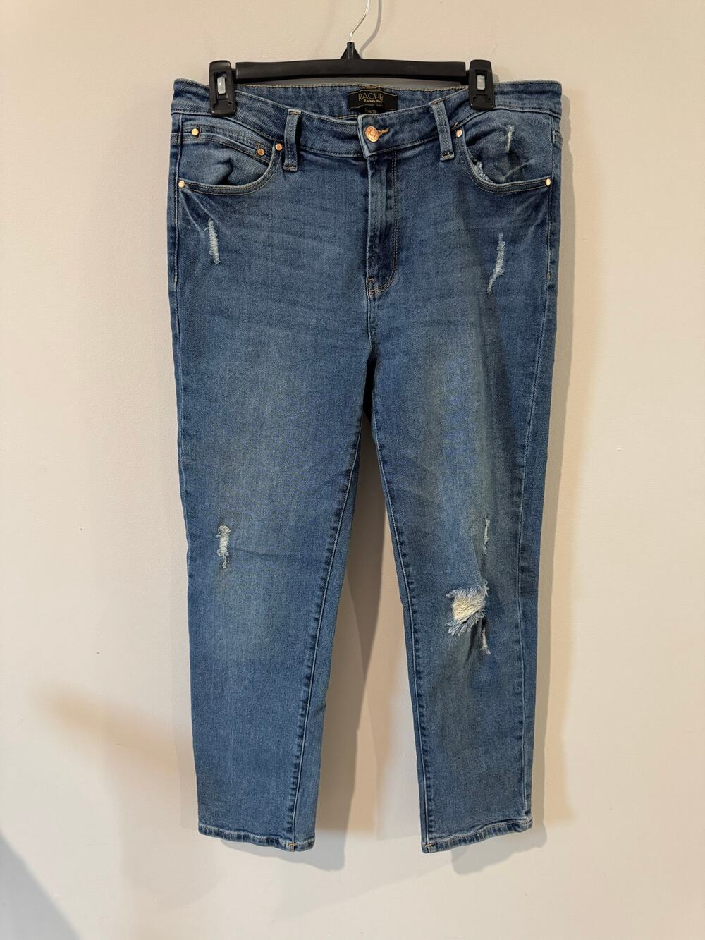 Rachel Roy Blue Denim Straight Leg Jeans – Size 12 / 31